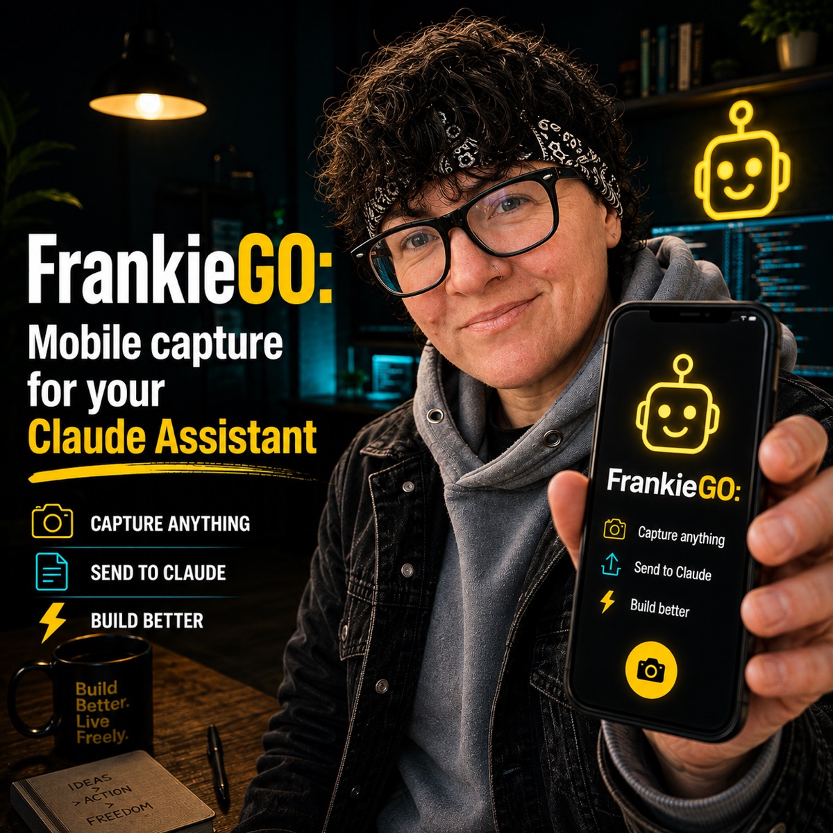 FrankieGO — mobile capture for your Claude assistant